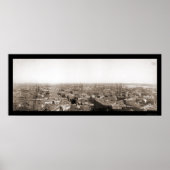 Poster Vue panoramique du début de Boston 1894 (Devant)