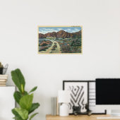 Poster Vue panoramique du désert de Californie (Bureau à domicile)