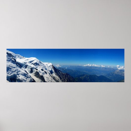 Poster Vue Panoramique Du Mont Blanc (Devant)