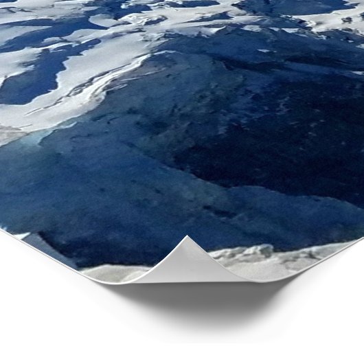 Poster Vue Panoramique Du Mont Blanc (Coin)