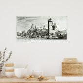 Poster Vue panoramique du Tour de Nesle (Cuisine)