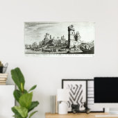 Poster Vue panoramique du Tour de Nesle (Bureau à domicile)