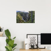 Poster Vue panoramique en soirée - Hordaland, Norvège (Bureau à domicile)