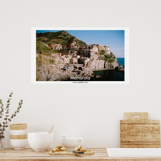Poster Vue panoramique Manarola (Cuisine)