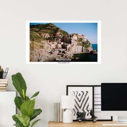 Poster Vue panoramique Manarola (Bureau à domicile)
