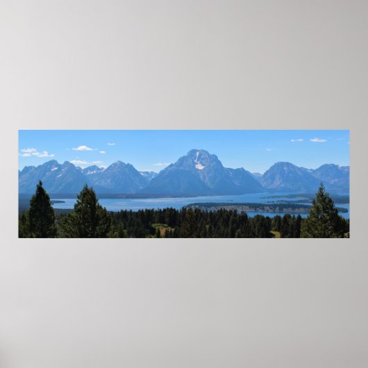 Poster Vue panoramique Pittoresque Mountain View (Devant)