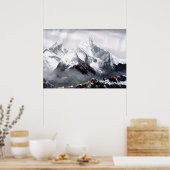 Poster Vue Panoramique Sur Everest Mountain (Cuisine)