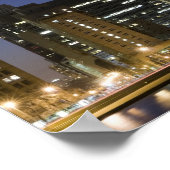 Poster Vue panoramique sur le lac de Chicago à la tombée  (Coin)