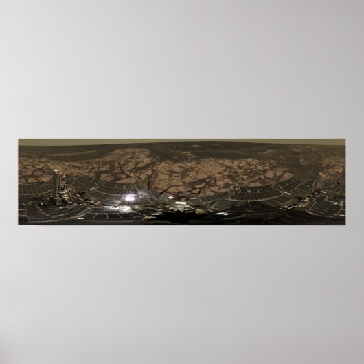 Poster Vue panoramique sur Mars 3 (Devant)