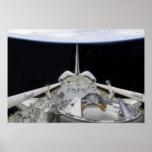 Poster Vue partielle de la navette spatiale (Devant)