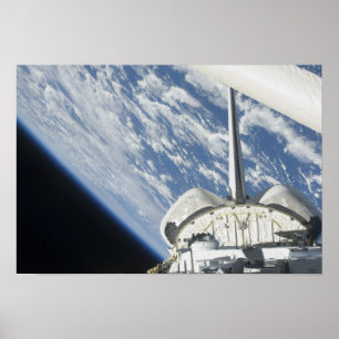 Poster Vue partielle d'effort de navette spatiale