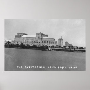 Poster Vue Photograp d'amphithéâtre de Long Beach, la