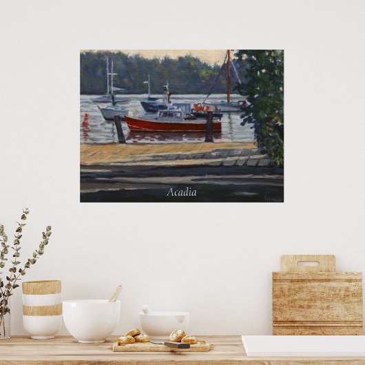 Poster Vue pittoresque des bateaux dans le parc national (Cuisine)