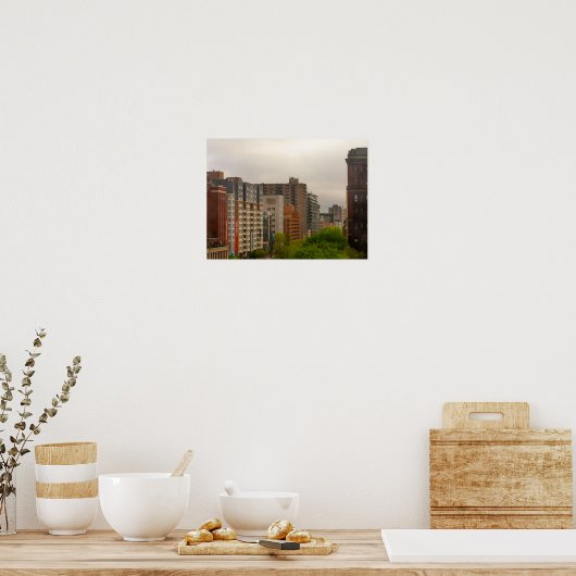 Poster Vue pittoresque des bâtiments à Montréal, Canada (Cuisine)