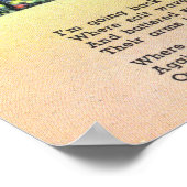 Poster Vue pittoresque des maisons avec un poème (Coin)