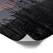 Poster Vue pittoresque du coucher du soleil dans un paysa (Coin)