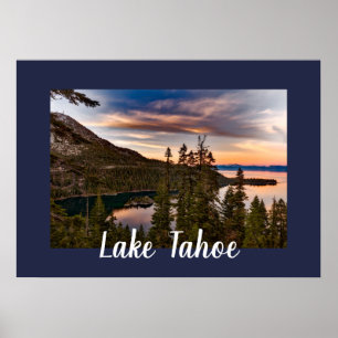 Poster Vue Pittoresque du lac Tahoe