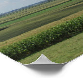 Poster Vue pittoresque d'une ferme Amish dans le Wisconsi (Coin)