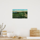 Poster Vue pittoresque sur la campagne, sur les collines (Cuisine)
