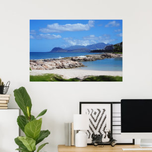 Poster Vue pittoresque sur la côte hawaïenne