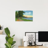 Poster Vue pittoresque sur le lac (Bureau à domicile)