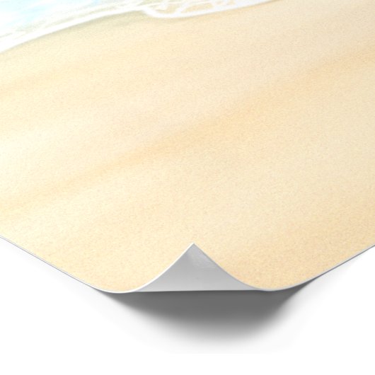 Poster Vue plage (Coin)