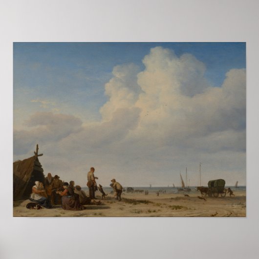 Poster Vue plage | 1663-1665 (Devant)