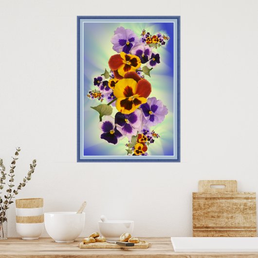 Poster vue portrait des volets (Cuisine)