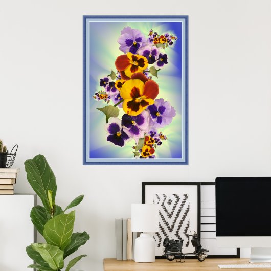 Poster vue portrait des volets (Bureau à domicile)