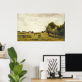 Poster Vue près de Epernon - Jean-Baptiste - Corot Fine A (Bureau à domicile)