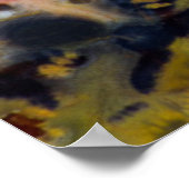 Poster Vue rapprochée abstraite de l'Ocean Jasper (Coin)