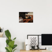 Poster Vue rapprochée du bras sur Mars de la NASA (Bureau à domicile)
