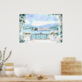 Poster Vue romantique du lac de Côme (Cuisine)