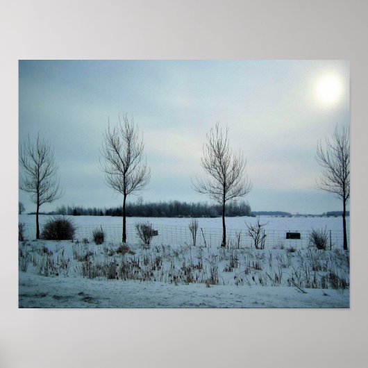 Poster Vue rurale au Québec, Canada (Devant)