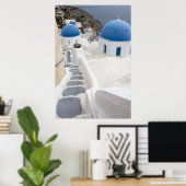 Poster Vue Santorin (Bureau à domicile)