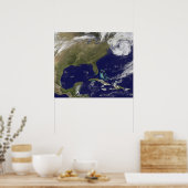 Poster Vue satellite de la côte Est des États-Unis (Cuisine)