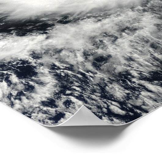 Poster Vue satellite de la tempête tropicale Darby (Coin)