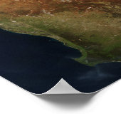 Poster Vue satellite de l'Australie occidentale (Coin)