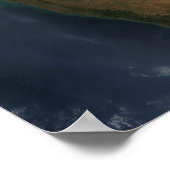 Poster Vue satellite de l'Inde centrale (Coin)