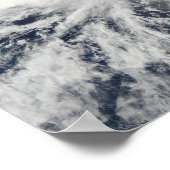 Poster Vue satellite de l'ouragan Celia (Coin)