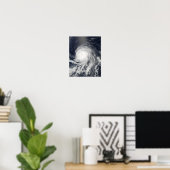 Poster Vue satellite de l'ouragan Celia (Bureau à domicile)