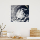 Poster Vue satellite des Blas de dépression tropicale (Cuisine)