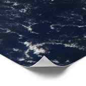 Poster Vue satellite des fuites d'huile (Coin)