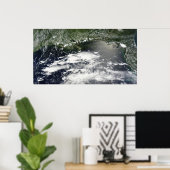 Poster Vue satellite des fuites d'huile 2 (Bureau à domicile)