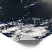 Poster Vue satellite des stries et rubans d'huile (Coin)