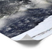 Poster Vue satellite détaillée de la Terre (Coin)