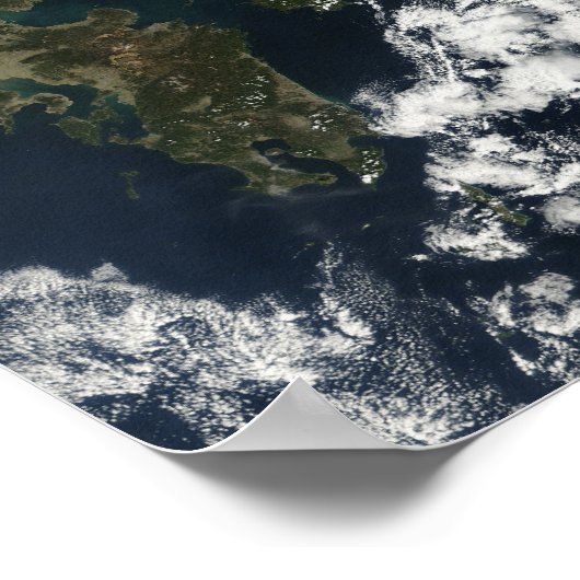 Poster Vue satellite du Japon (Coin)