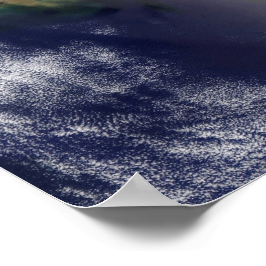 Poster Vue satellite du sud-est des États-Unis (Coin)