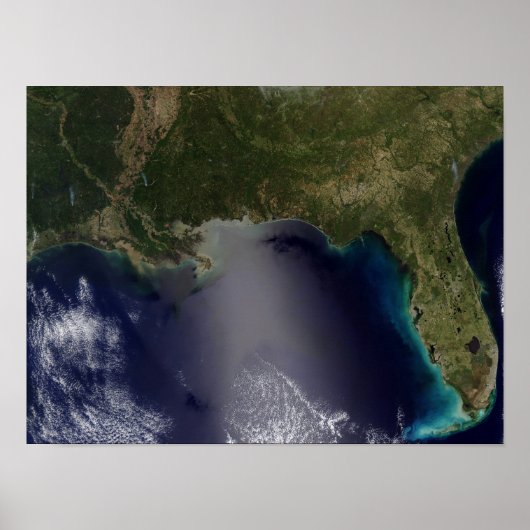 Poster Vue satellite du sud-est des États-Unis (Devant)