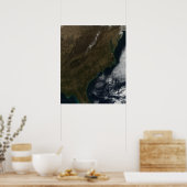 Poster Vue satellite du sud-est des États-Unis (Cuisine)
